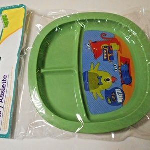 Angel Of Mine Divided Plate 7.75" diam Square Hard